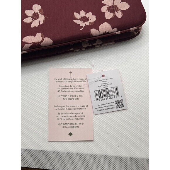 Kate Spade Chelsea The Little Better Medium Wristlet Pouch Wallet Deep Berry NWT - Picture 9 of 9